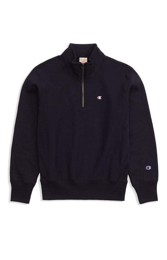 Champion Black Half Zip Sweat 