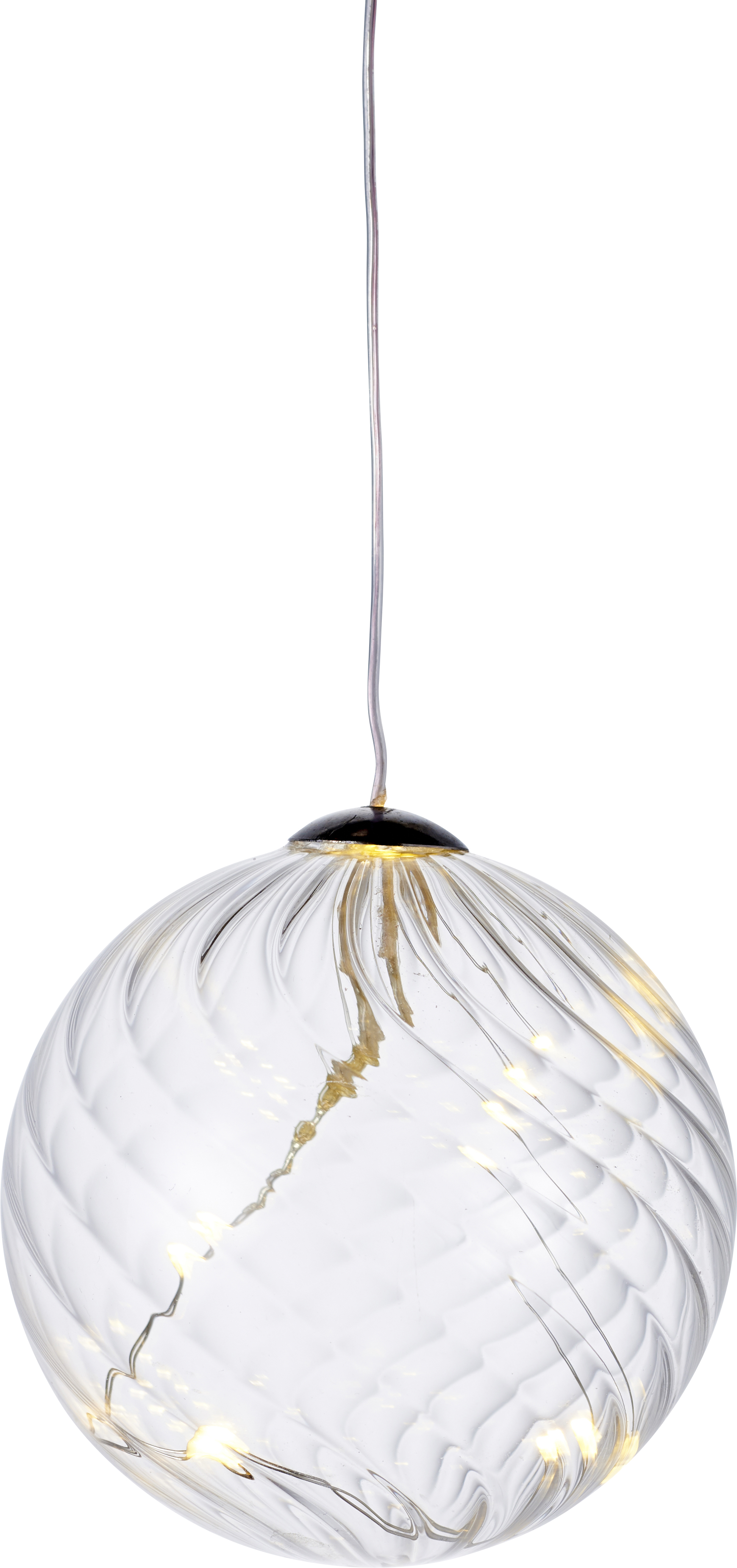 Sirius Company AS 8 Cm Wave Glass Ball Light Decoration 