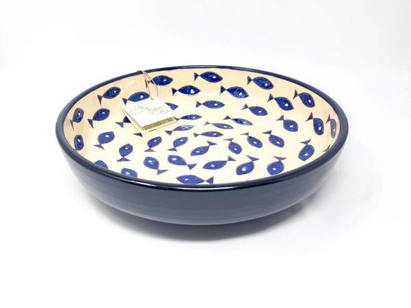 Divine Deli Large Blue Fish Salad Bowl