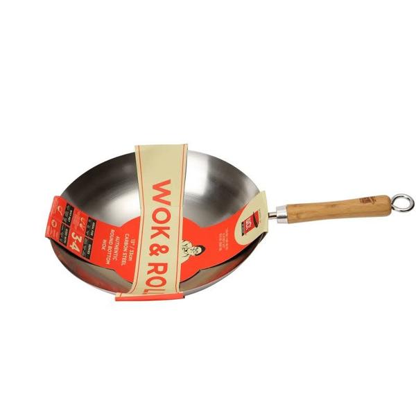 Dexam Wok Roll 13 Carbon Steel Wok