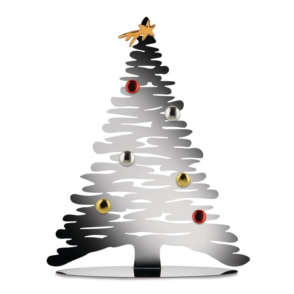 Alessi 30cm Steel Bark Christmas Tree