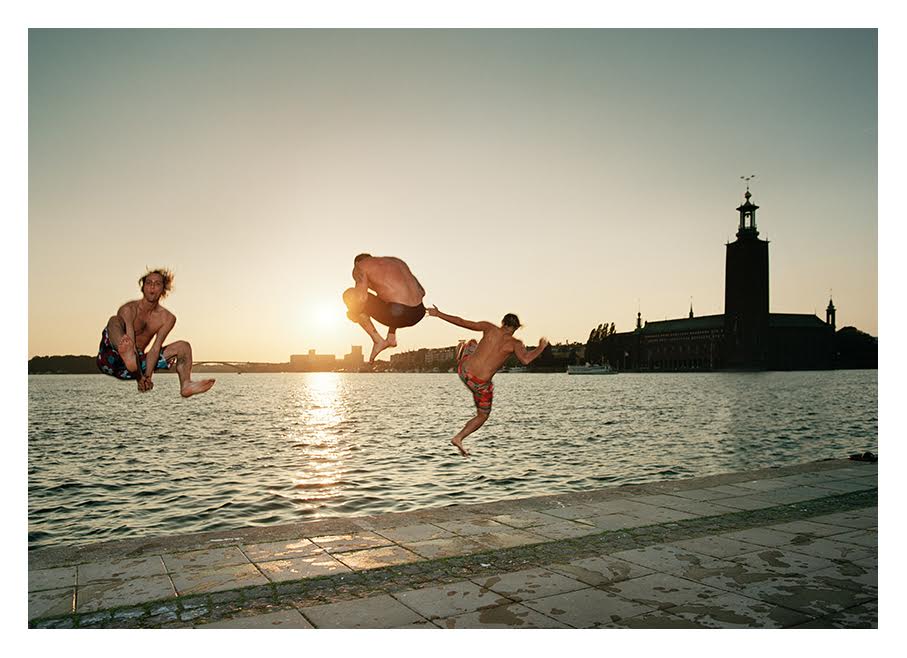 Jens Andersson Sunset Swimming In Stockholm Photography 