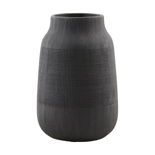 House Doctor Black Groove Vase