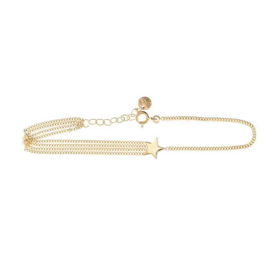 Louise Wade 9ct Solid Gold Shooting Star Bracelet