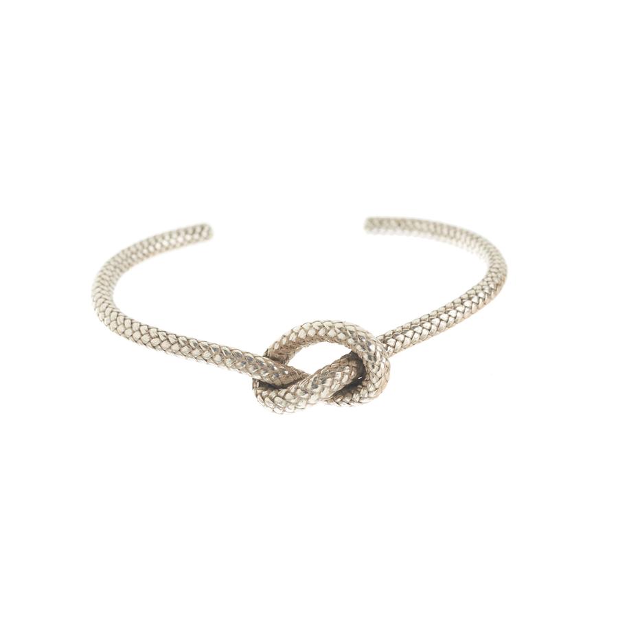 Louise Wade .925 Sterling Silver Love Knot Bangle 