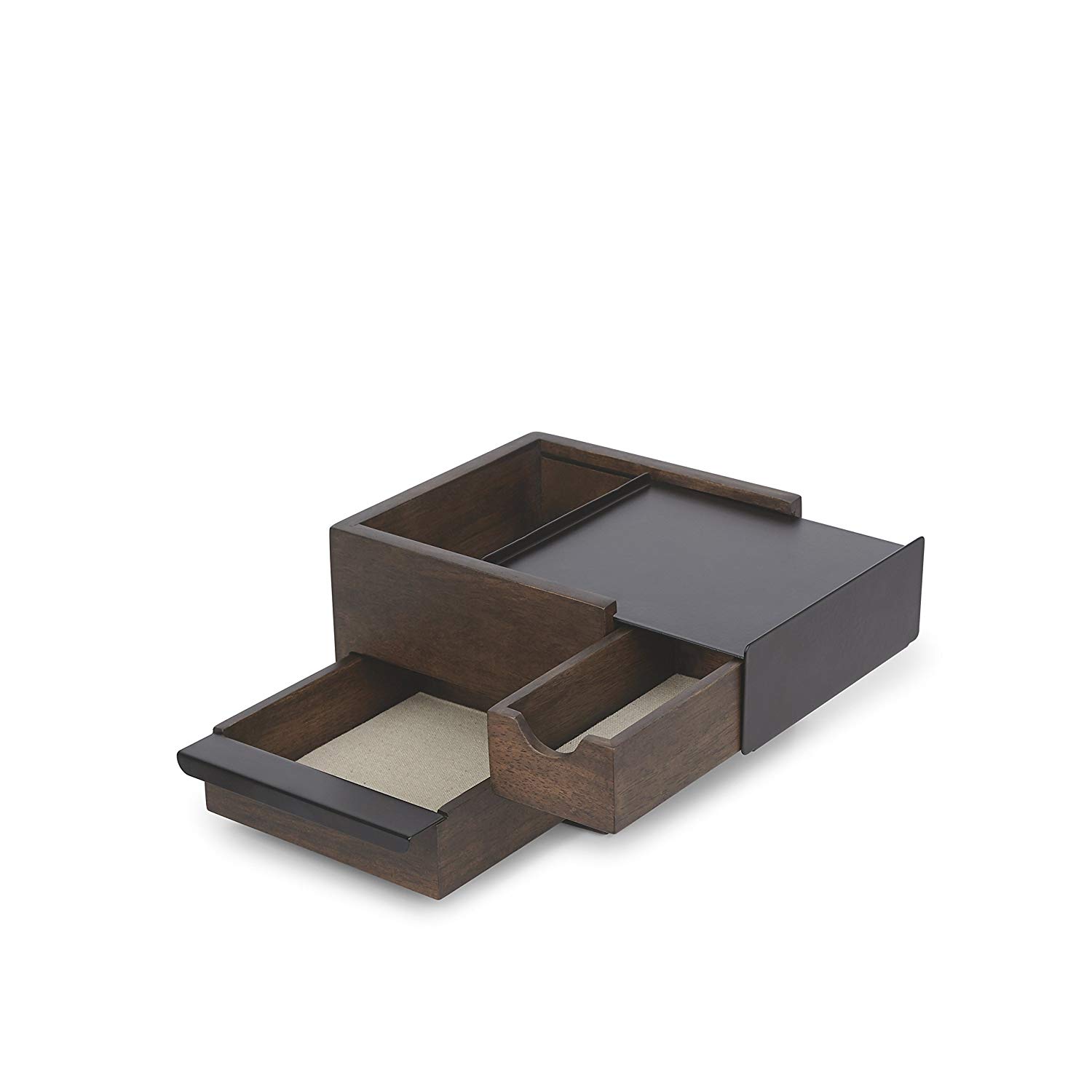 Umbra Black & Walnut Stowit Jewellery Box