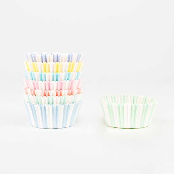 Meri Meri Pastel Stripes Cupcake Cases