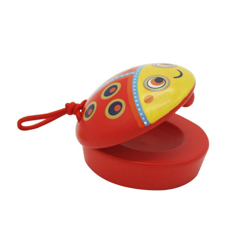 Djeco  Red Ladybird Castanet Toy