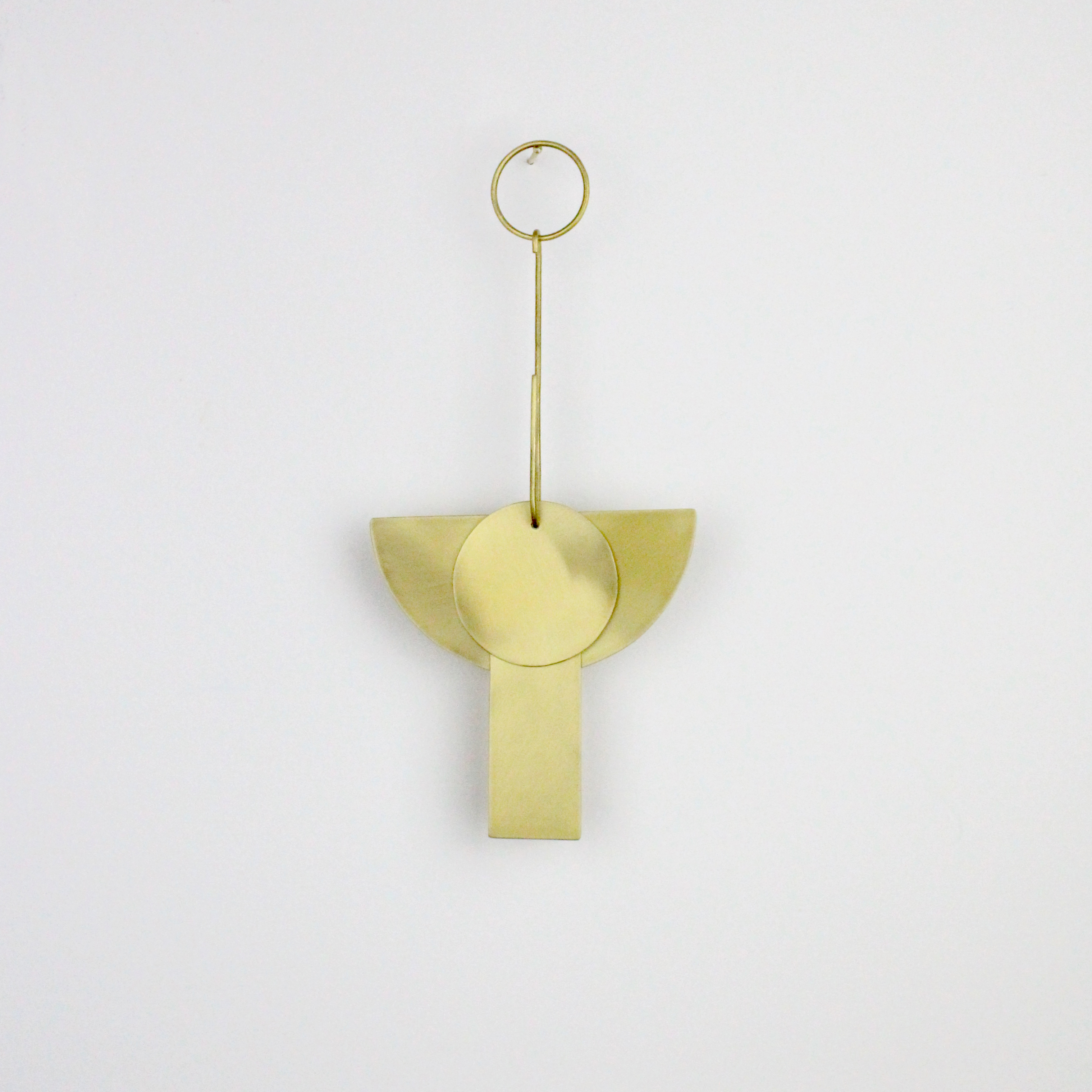 Studio on Stirling  Small Contemporary Modern Geometric Brass Wall Hanging