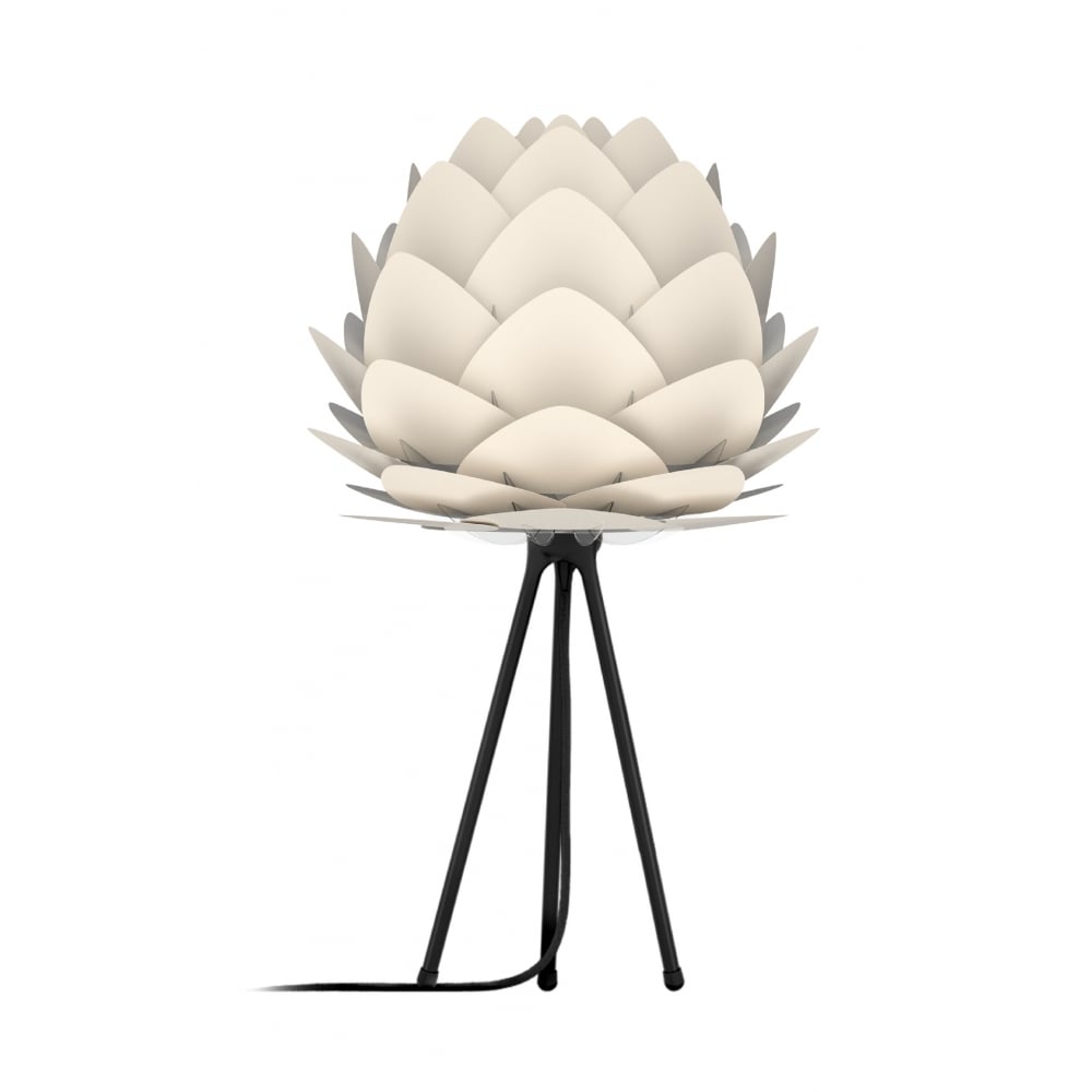 UMAGE Mini Pearl Aluvia Table Lamp with Black Tripod