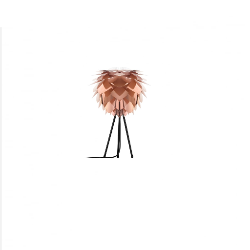 UMAGE Mini Copper Silvia Table Lamp with Black Tripod 