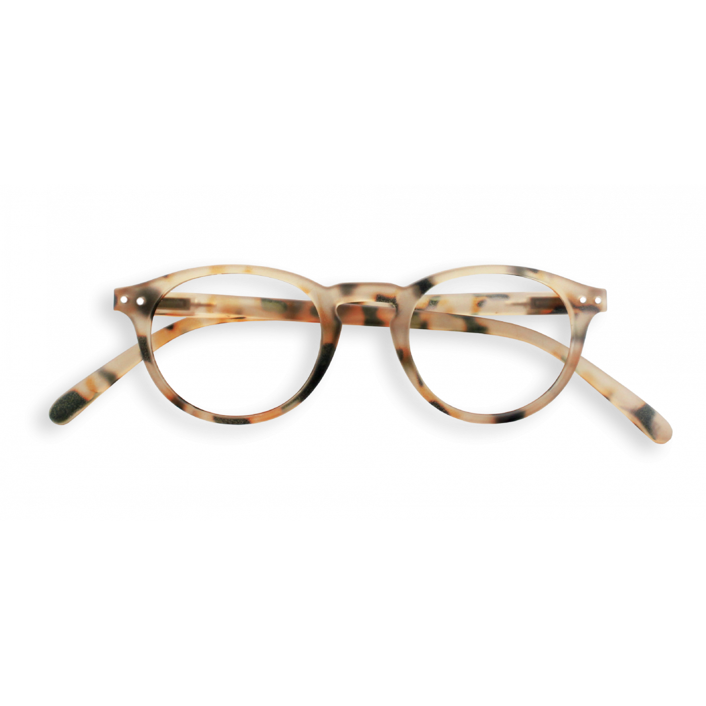 Trouva Unisex Light Tortoise Shell A Round Reading Glasses 