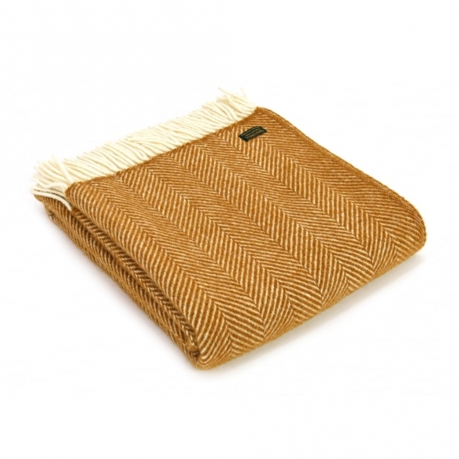 tweedmill-english-mustard-fishbone-pure-new-wool-throw-150cm-x-183cm