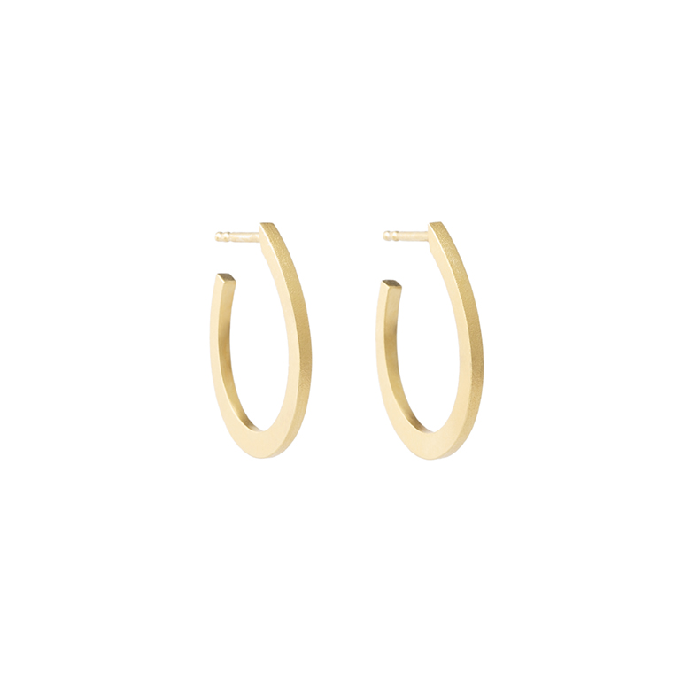 Isager by Signe Isager Gold Plated Drops Earrings
