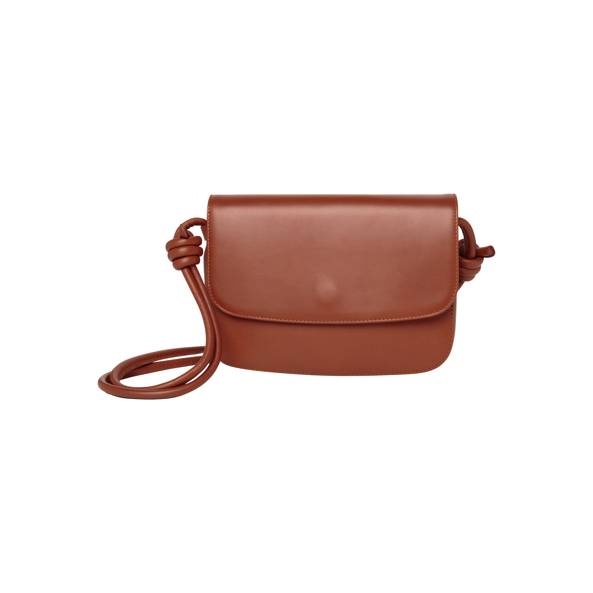 La Portegna  Lucia Tabaco Leather Handbag