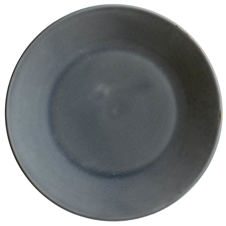 20cm Pure Grey Celadon Plate 