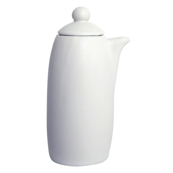 Small Pure White Milk Ceramic Pot