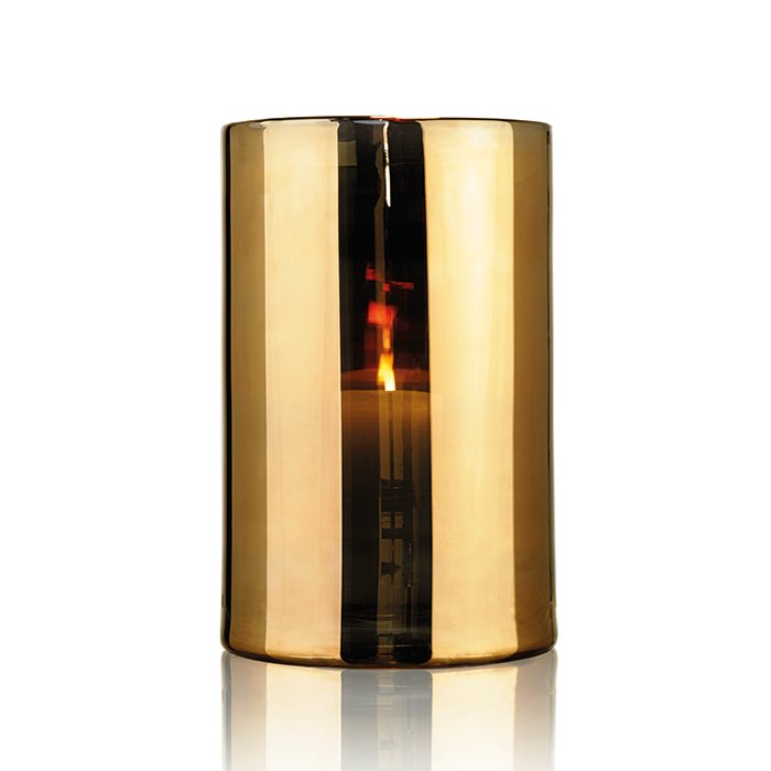 Hurricane Lamp Gold Extra Large