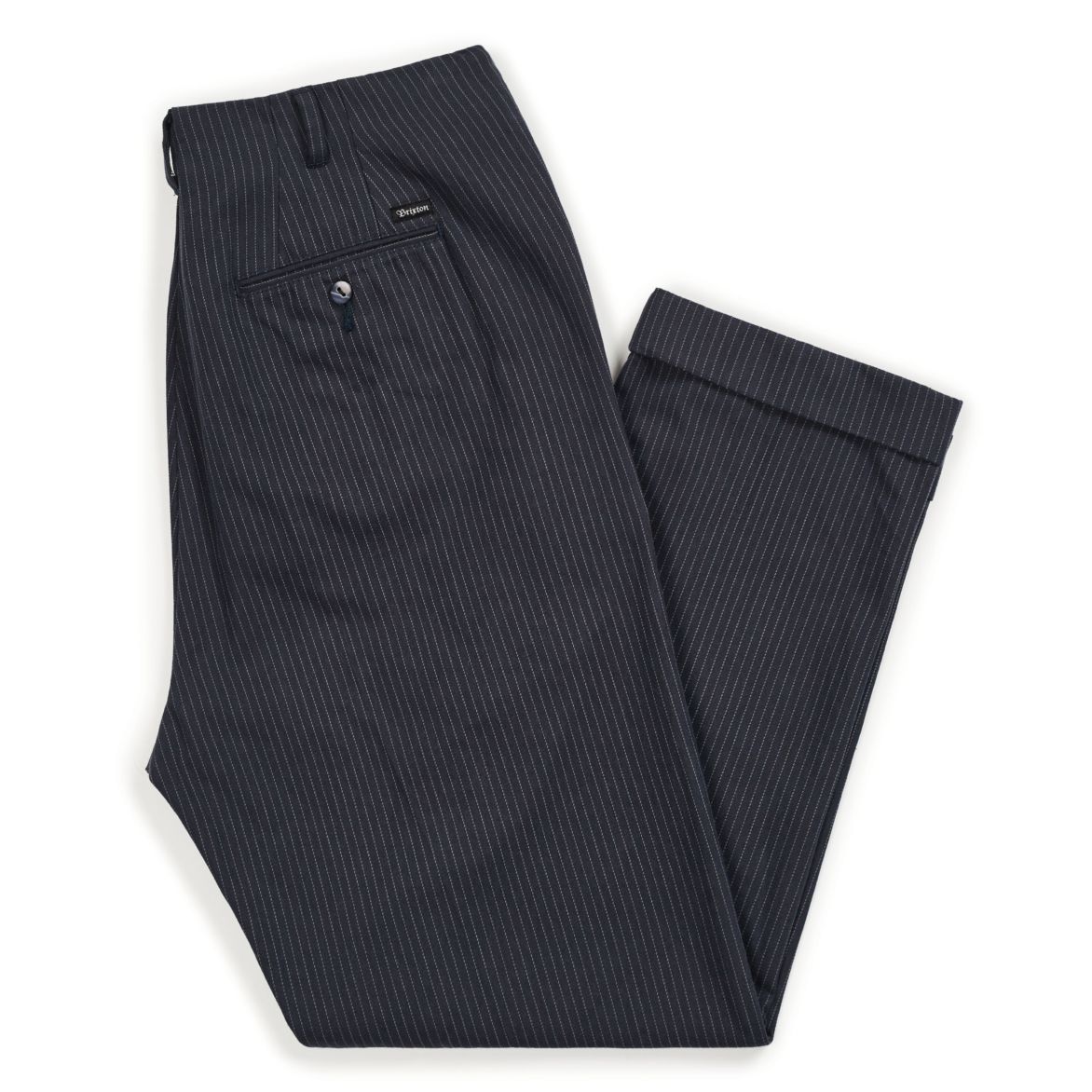 Brixton Navy Stripe Regent Trouser 