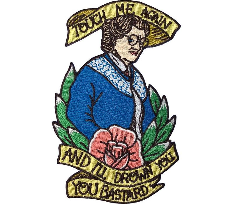 La Barbuda Mrs Doubtfire Iron On Patch