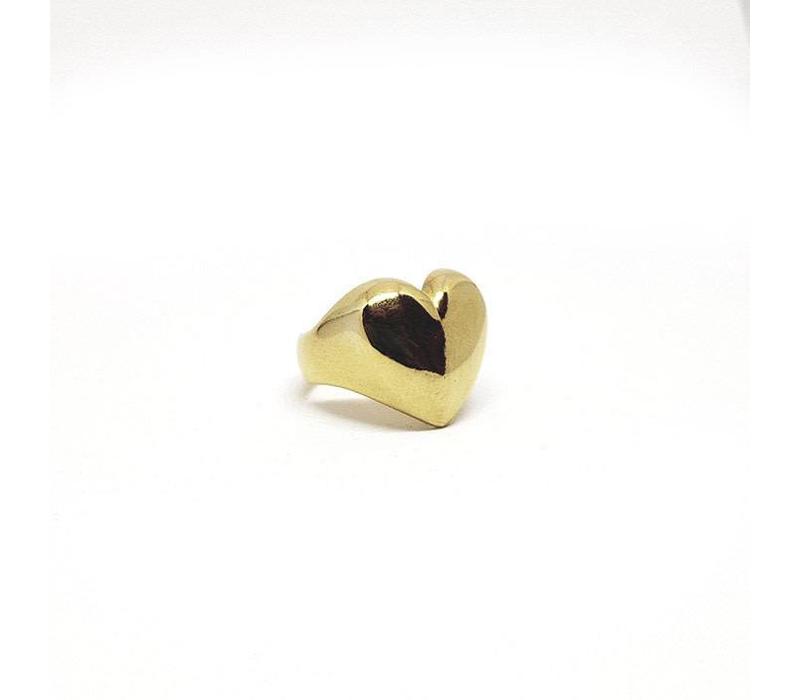 Xtellar Gold Heart Ring