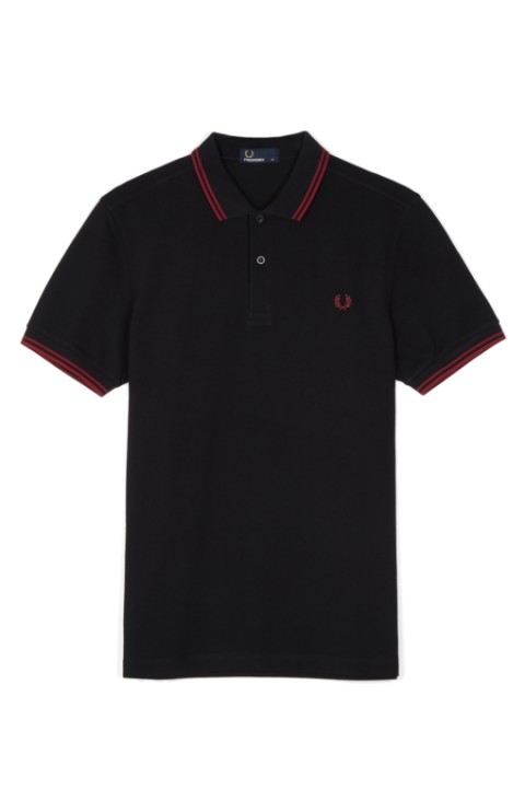Fred Perry M3600 Black Crushed Berry Polo Shirt 
