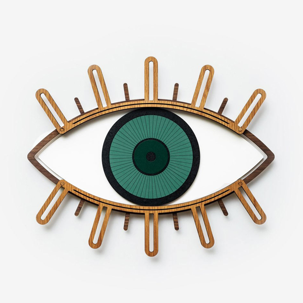 Umasqu Eye 3 Wall Decor Made out of Wooden Layers - Small