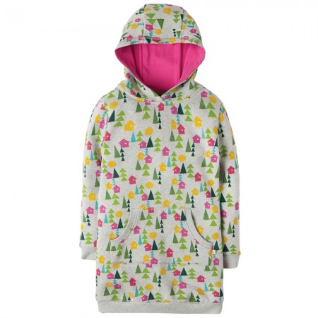 Frugi 6 To 7 Years Hygge Houses Harriet Hoody Dress