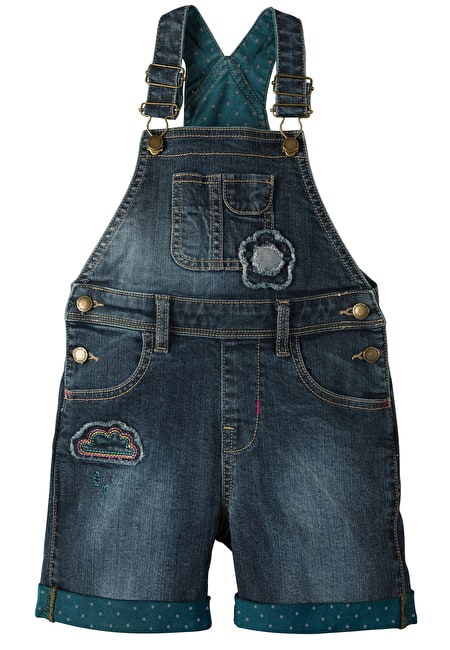 Frugi Light Wash Denim 5 To 6 Years Daisy Denim Dungaree