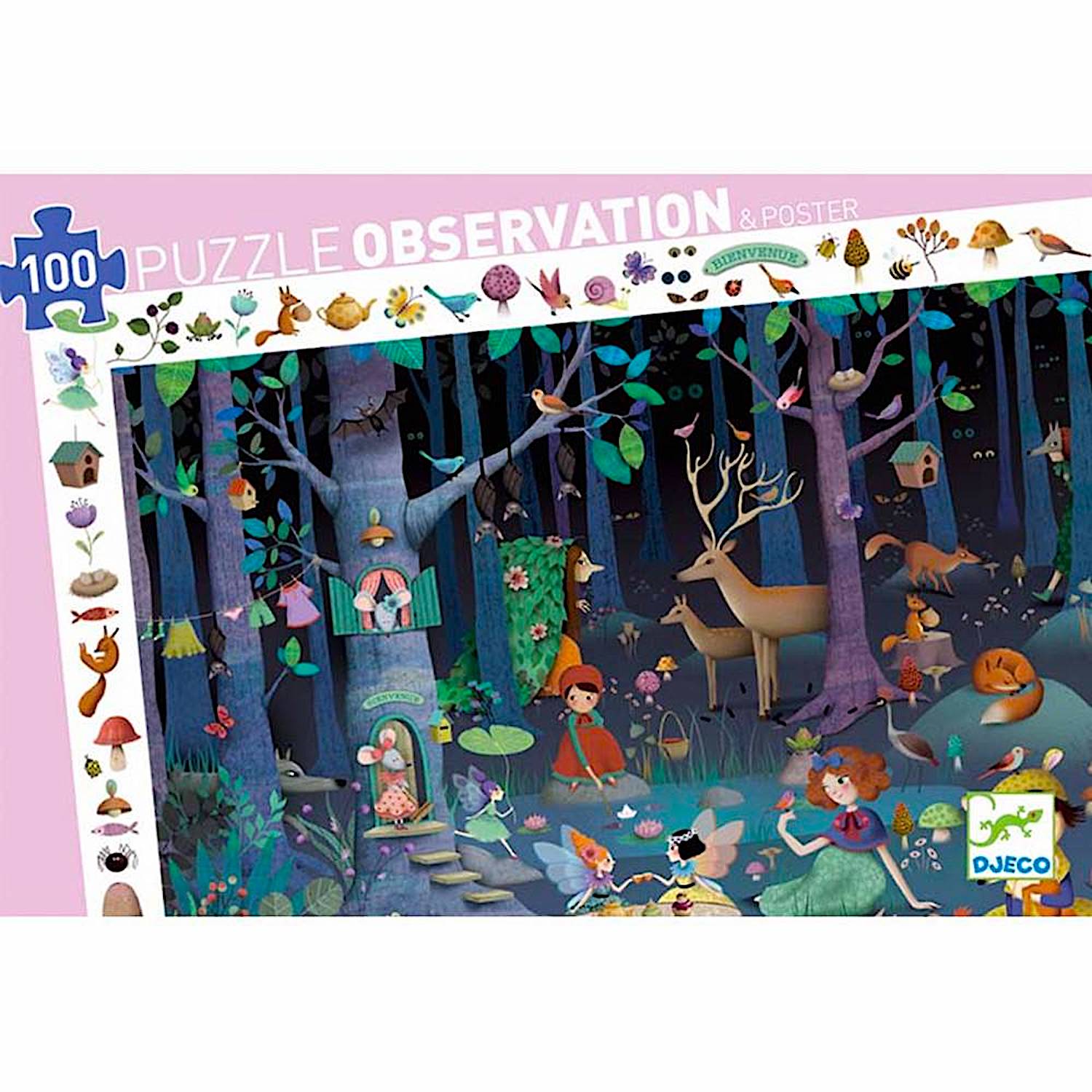 Djeco  Enchanted Forest Observation Jigsaw Puzzle Age 5+ 