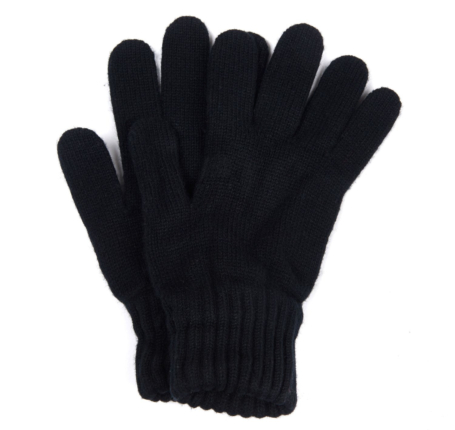 Barbour Black Lambswool Gloves 