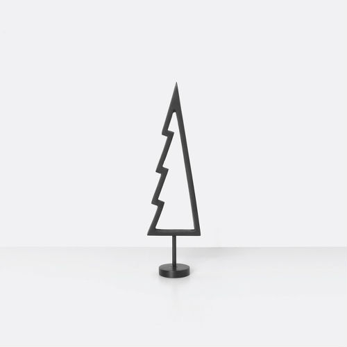 Ferm Living Christmas Winterland Black Brass Tree - Outline Decoration 