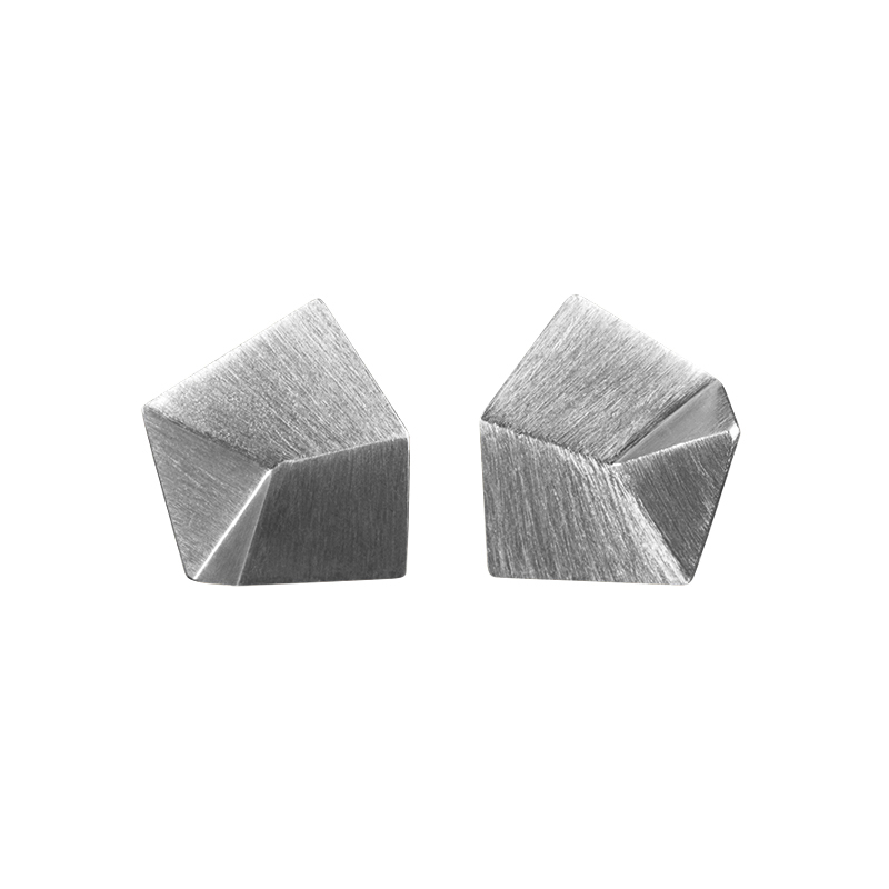 Sofie Lunøe Silver Small Flake Ear Studs