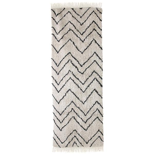 HK Living Zig Zag Woven Cotton Runner Rug