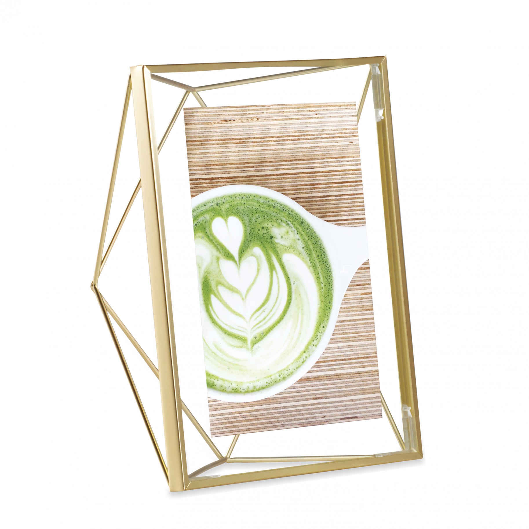 Umbra 5" x 7" Brass Prisma Photo Frame