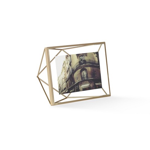 Umbra 4" x 6" Brass Prisma Photo Frame