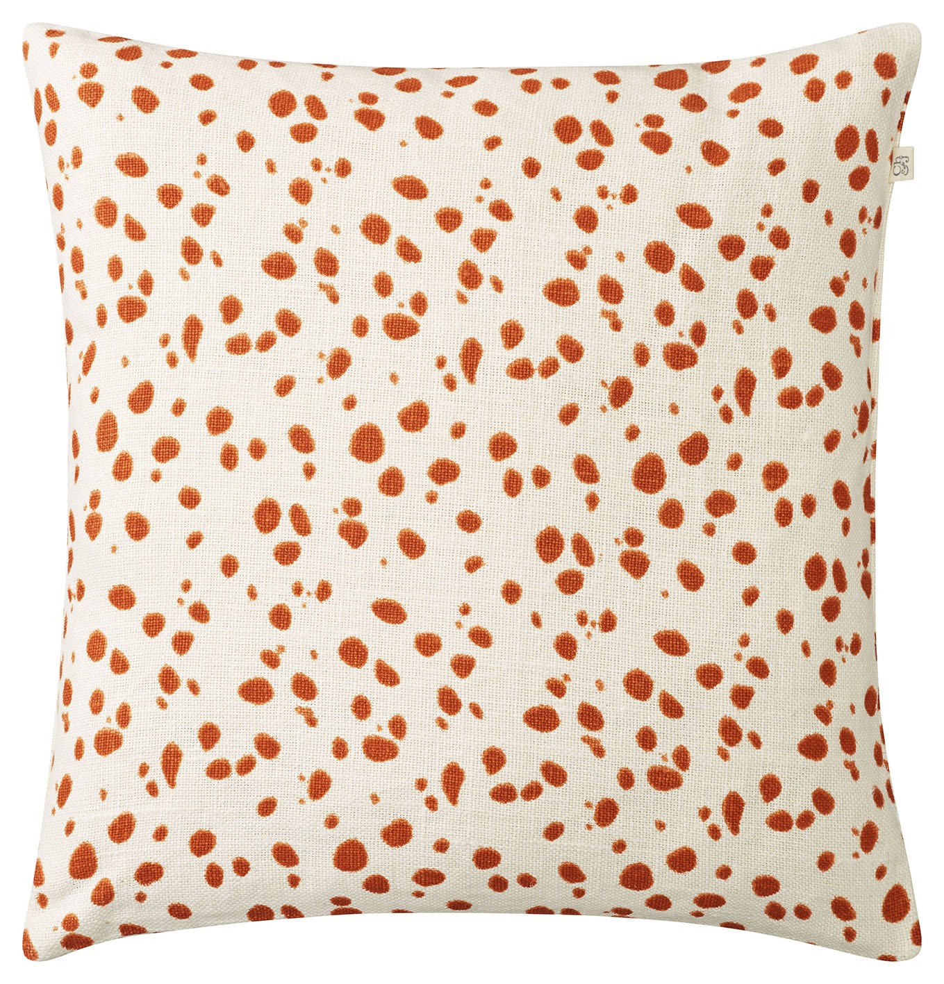 Luma Orange Tiger Dot Linen Cushion Cover