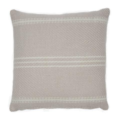 Weaver Green Shell Oxford Striped Indoor/Outdoor Cushion