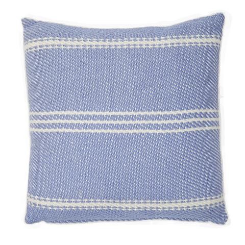 Weaver Green Cobalt Oxford Striped Indoor/Outdoor Cushion