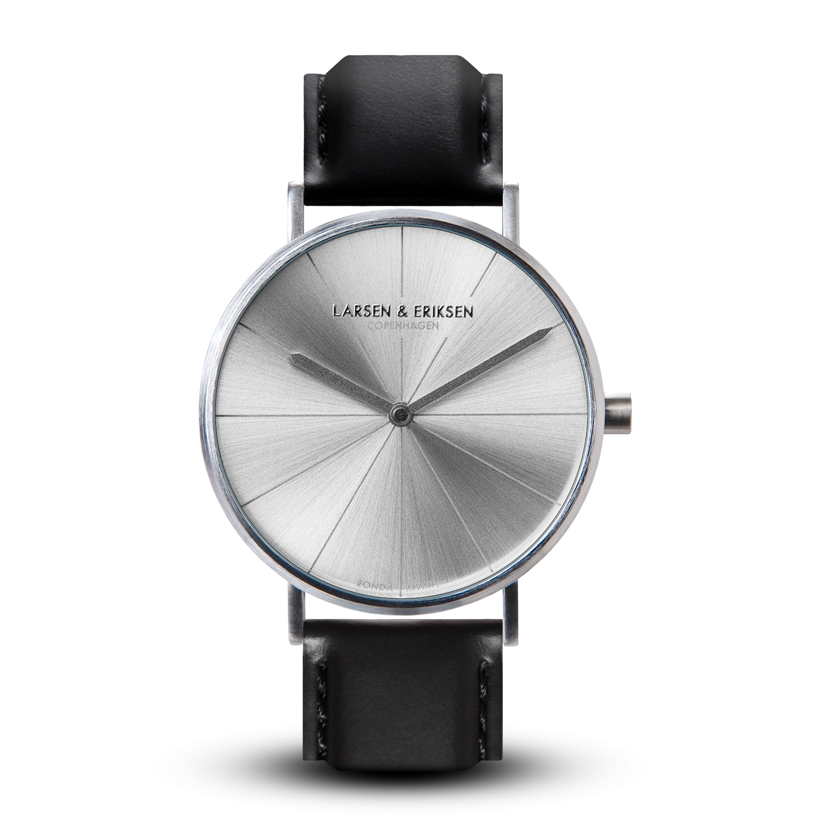 Larsen & Eriksen Silver Black 37 mm Absalon Watch