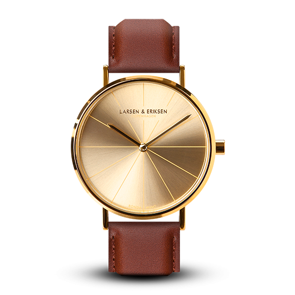 Larsen & Eriksen Gold Brown 37 mm Absalon Watch