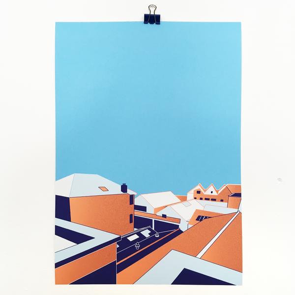 Joseph Cox Rooftops Print