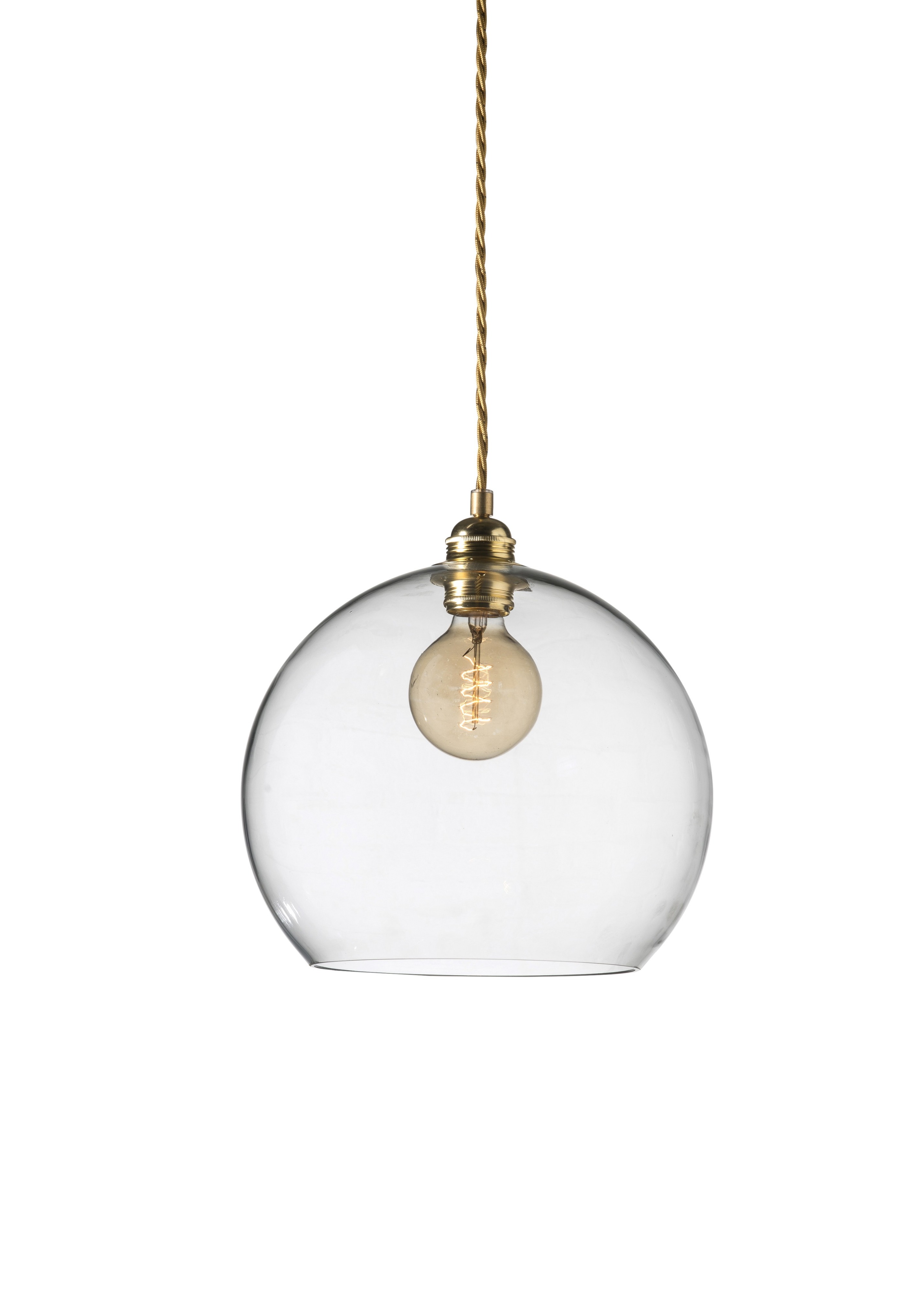 Luma Clear 28cm Silver Fitting Rowan Pendant Light