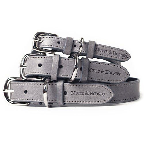 Mutts and Hounds Grey Medium Collars 