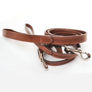 Mutts and Hounds Tan Wide Leads