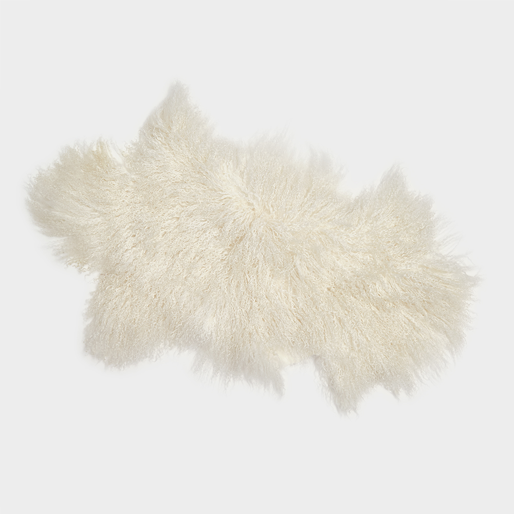 Hanlin Ltd Ivory Tibetan Sheepskin Rug