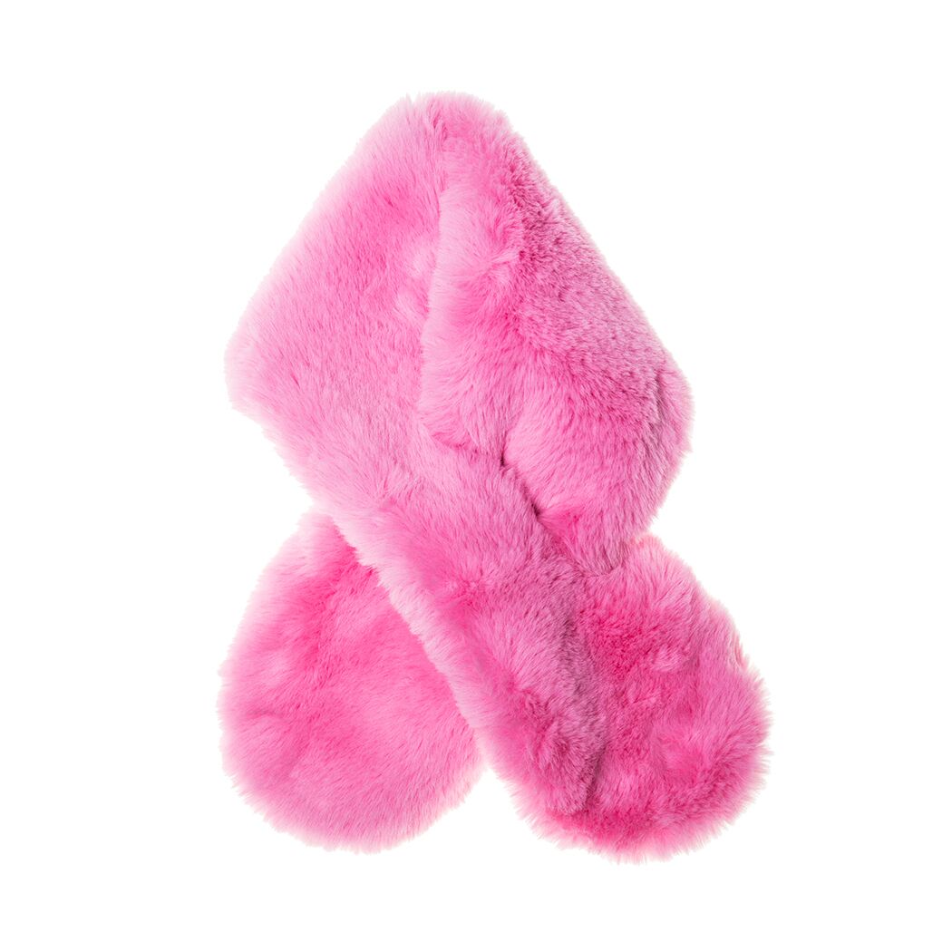 Rockahula Pink Super Furry Wrap Scarf