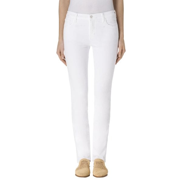 J Brand Blanc Maude Mid Rise Cigarette Jeans