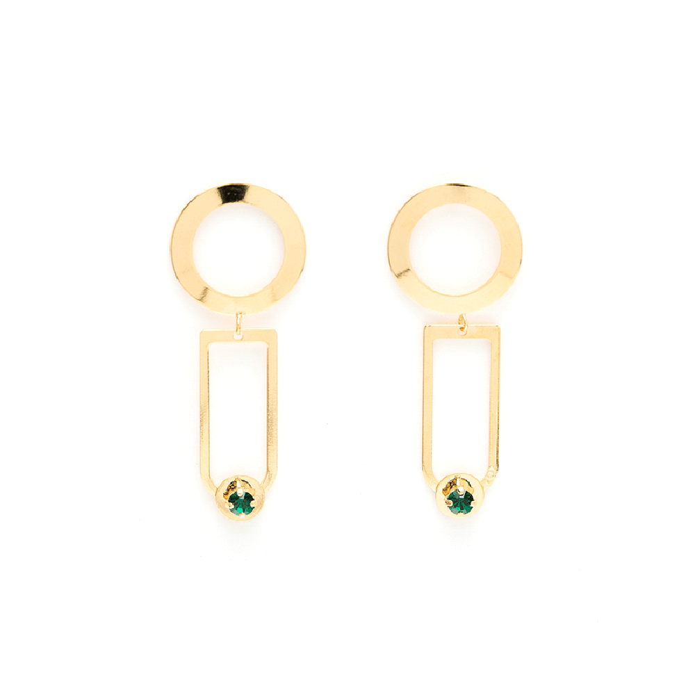 BIJOUX DE LU Emerald Capucine Earrings