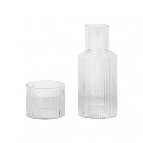 Ferm Living Set Small Ripple Carafe 